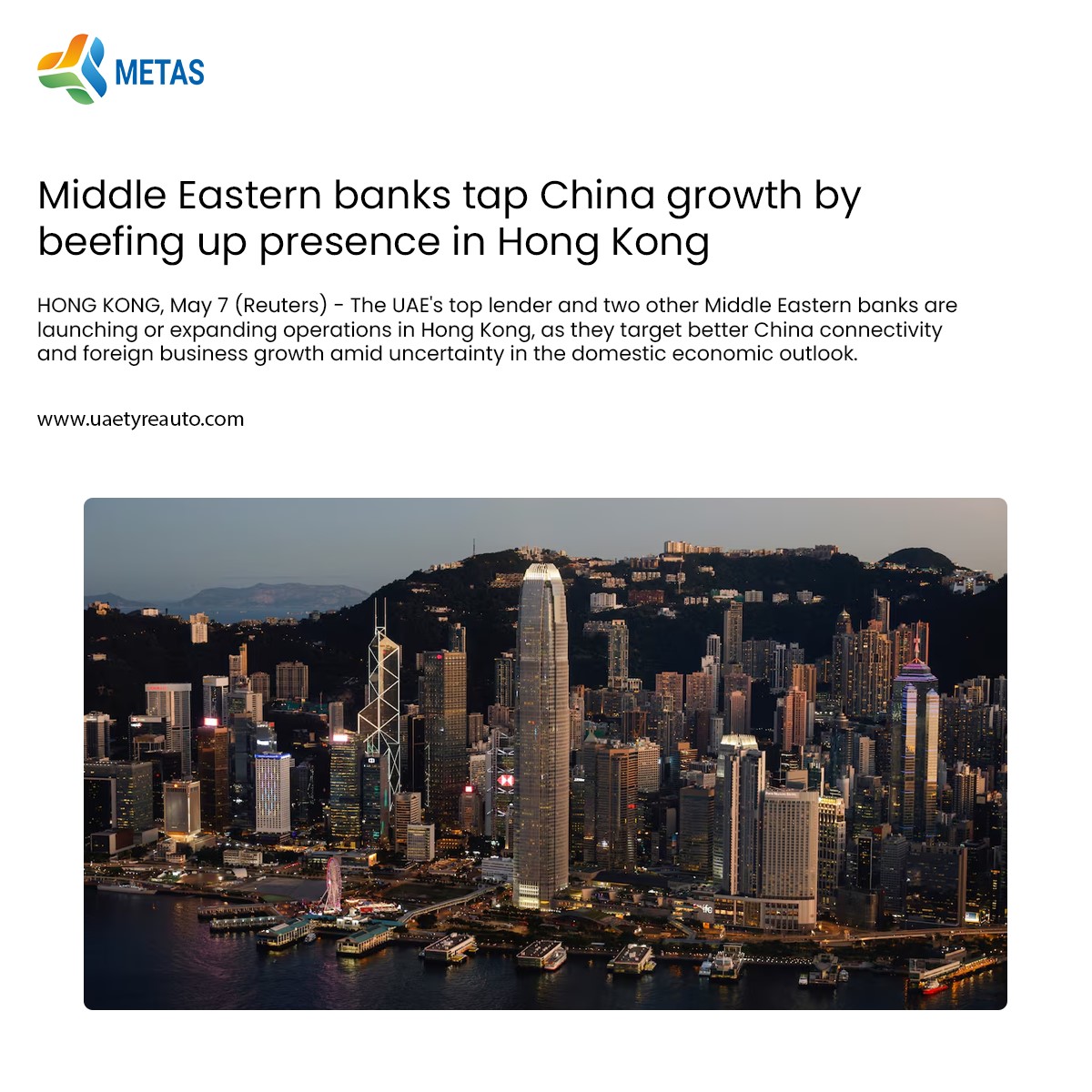 Middle Eastern banks tap China growth by beefing up presence in Hong Kong